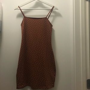 brown polka dot bp. dress